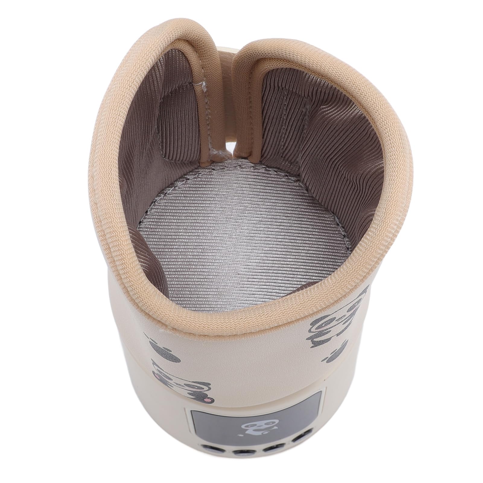 Asixxsix Scaldabiberon a Rumore Bianco, Scaldalatte Intelligente Multifunzionale a Temperatura Costante con Timer per Latte Materno e Biberon, Design Portatile per Uso Esterno (PANDA)