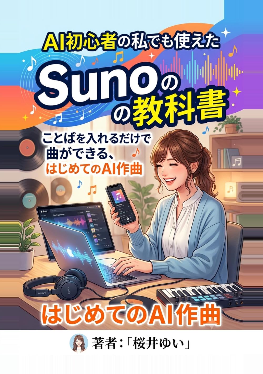 AI初心者の私でも使えたSunoの教科書: ことばを入れるだけで曲ができる、はじめてのAI作曲 (やさしいAIツール入門シリーズ)