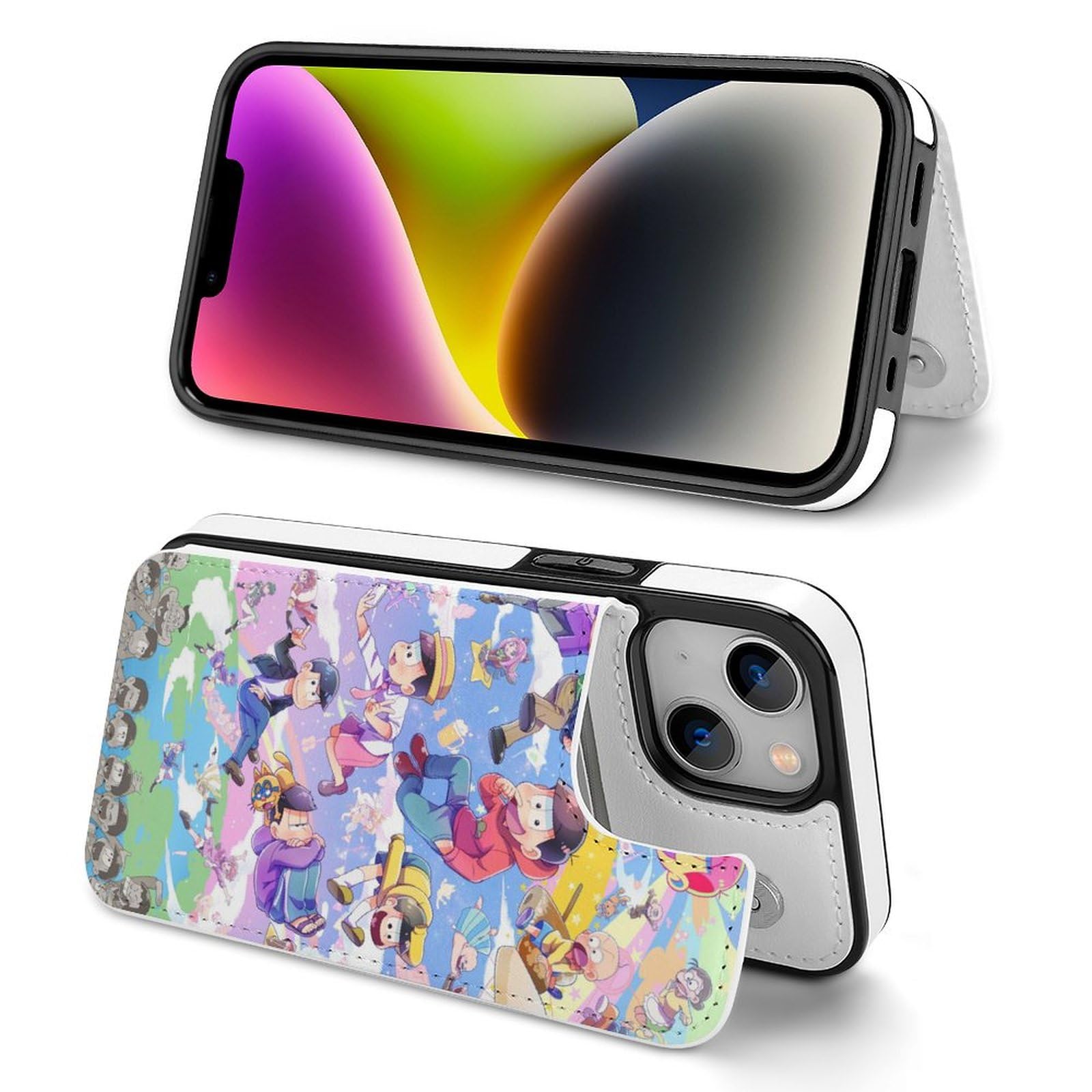 Amazon.co.jp: iPhone 12 ケース 手帳型 おそ松さん 全機種対応 カード