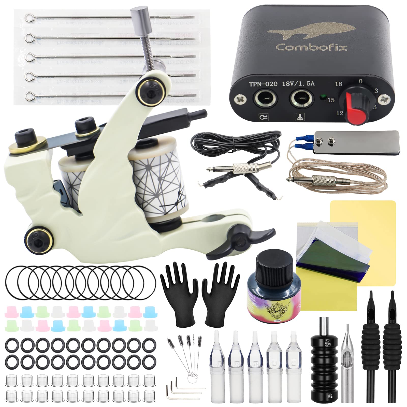 Buy Combofix Machine Kit Liner Shader Coil Machine with Power Supply