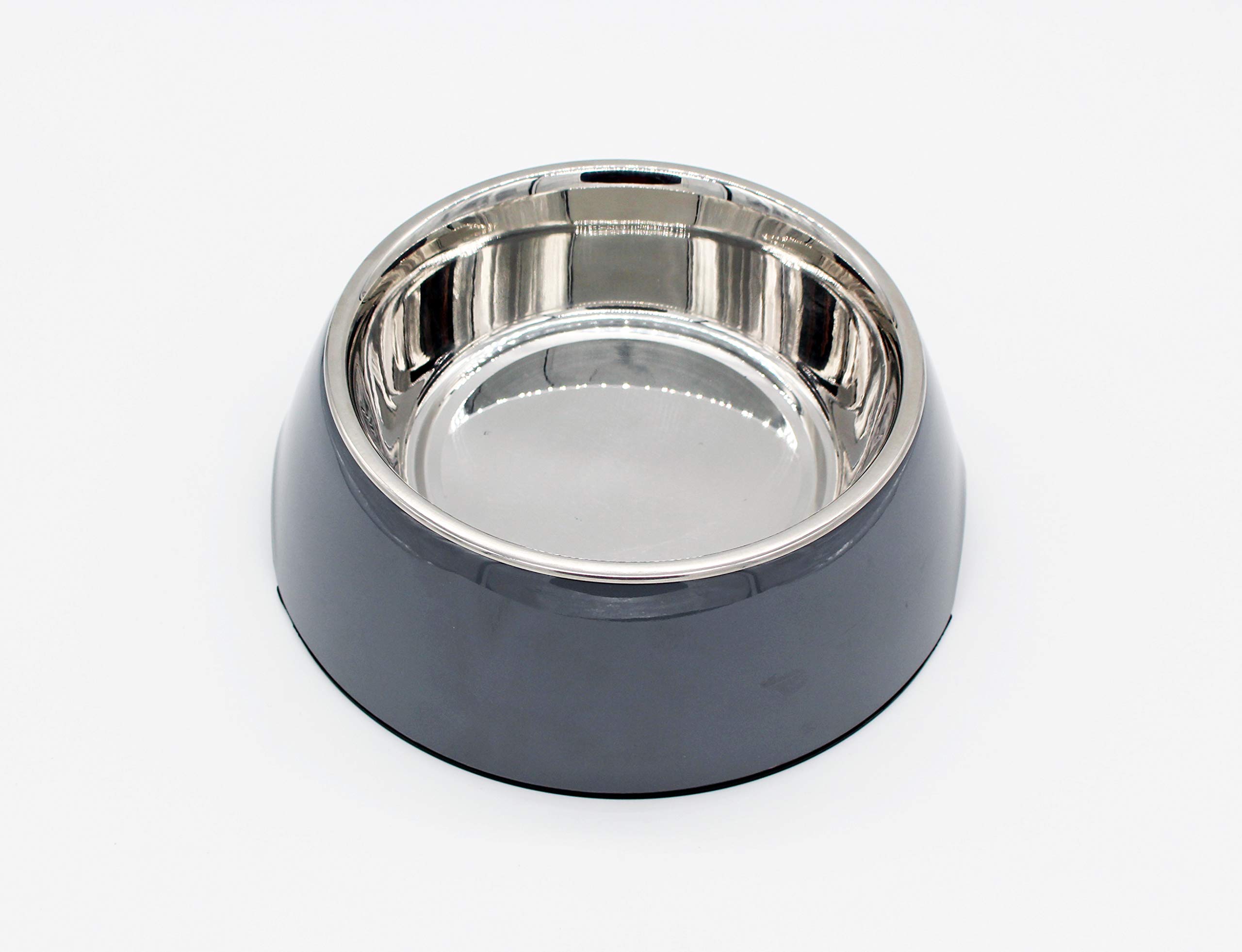The Pets Company Stainless Steel & Melamine Dog Feeding Bowl| Food Bowl for Dogs and Cats, 210 Ml, Small, Grey (B09LMC1SNC) Amazon Price History, Amazon Price Tracker