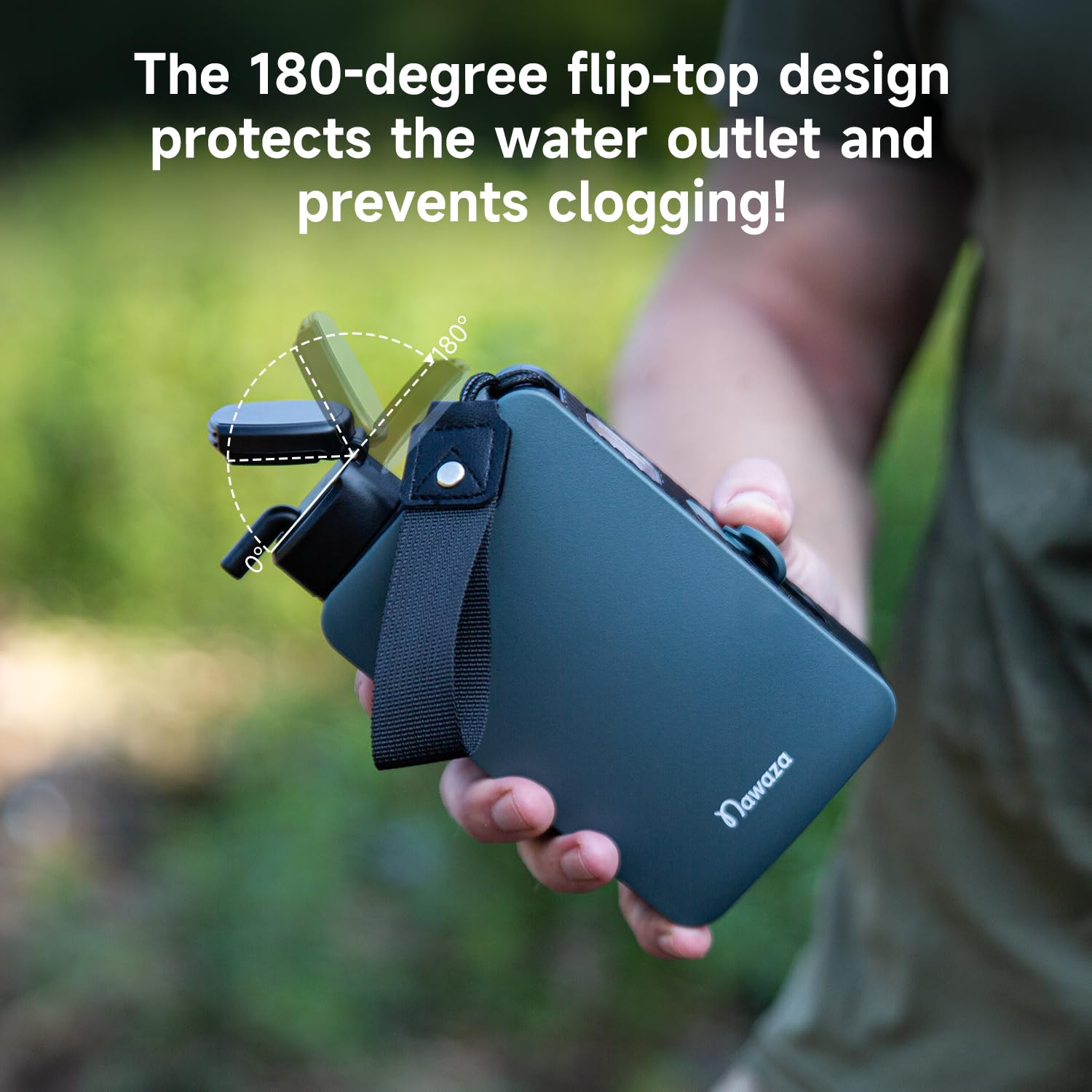 Nawaza Filtro de agua eléctrico portátil, purificador de agua de 0.01 micras para acampar al aire libre, senderismo, camping, sistema de filtración de agua, supervivencia, camping, viajes y emergencia