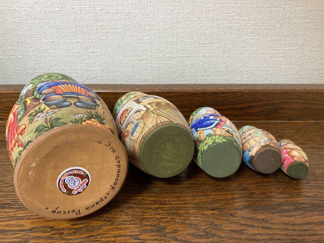 Amazon | ロシア雑貨イコン マトリョーシカ熊(5P)オルガ作