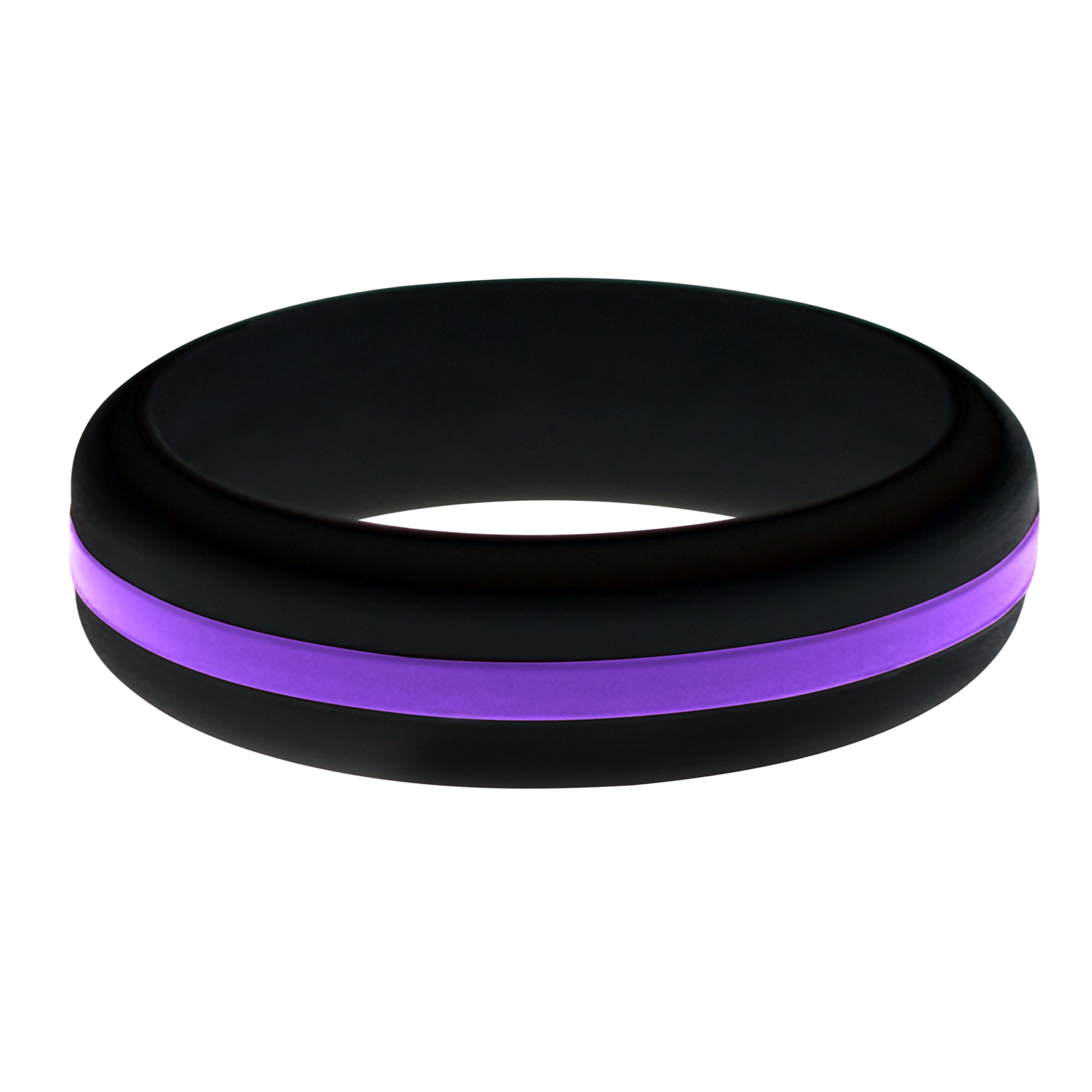 FLEX Ring - Womens Mens Black Silicone Ring - Changeable Color Bands - Many Colors - Safe, Durable, Everyday Wear Wedding Band - 1 Ring - Sizes 4-16