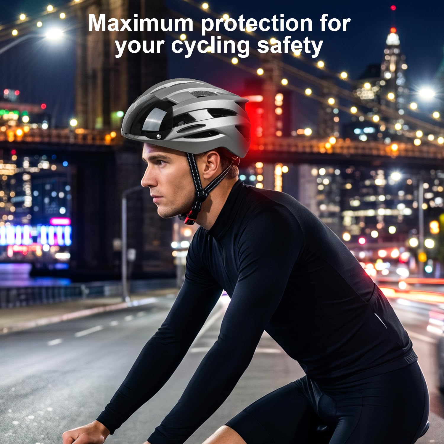 Casco da bicicletta con visiera