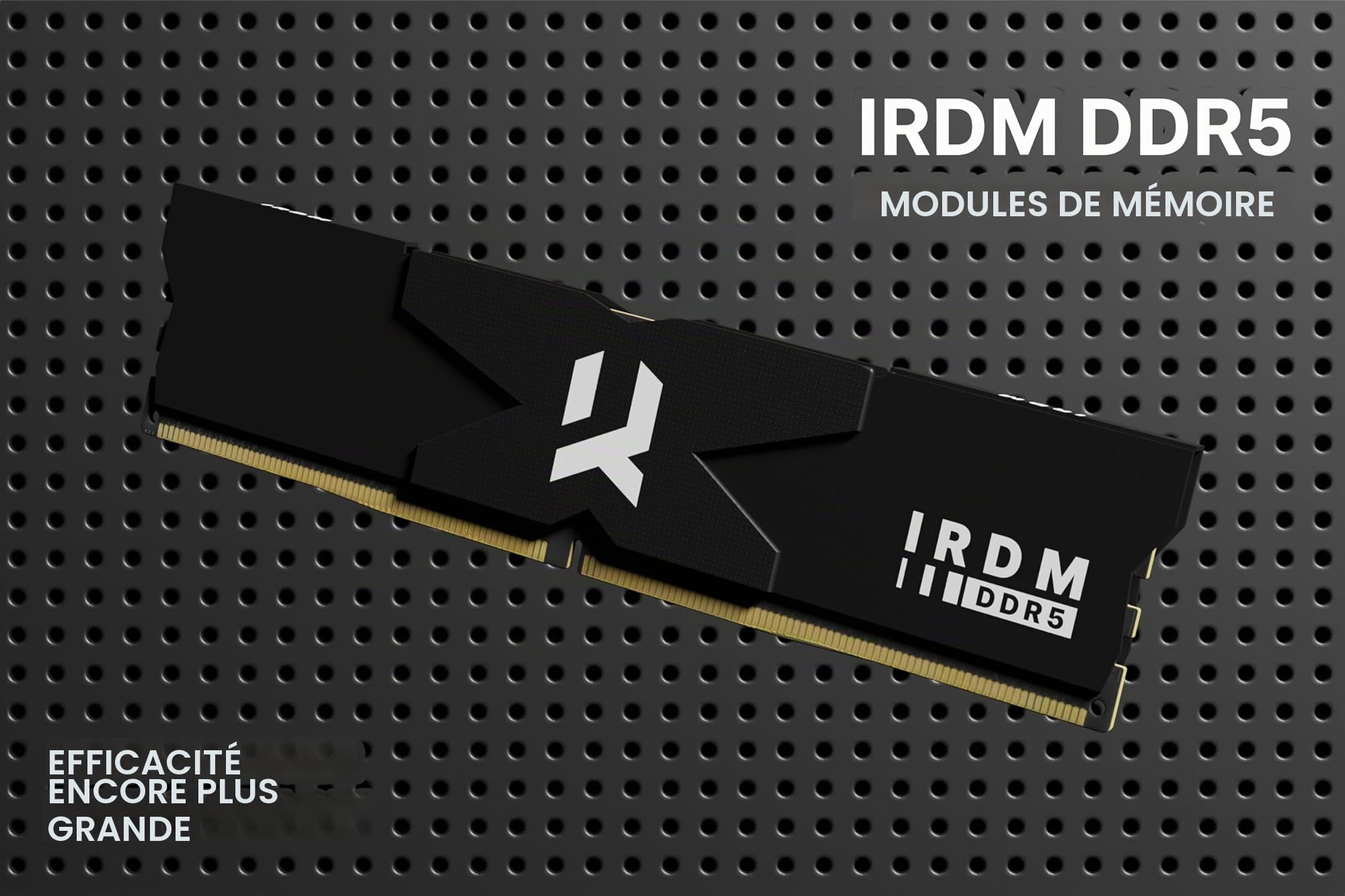 Goodram IRDM DDR5 2x16GB KIT 6000MHz CL30 SR DIMM Mémoire Interne Noire Argentée