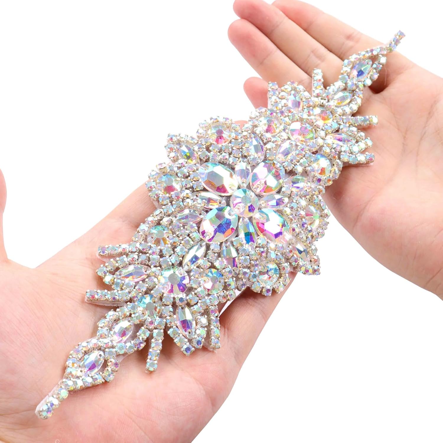 ShiDianYi Wedding Belts with Rhinestones Gold 5 Pack Bridal Belt Crystal Bead Sash Belt Handmade Dress Belt for Wedding Ceremony
