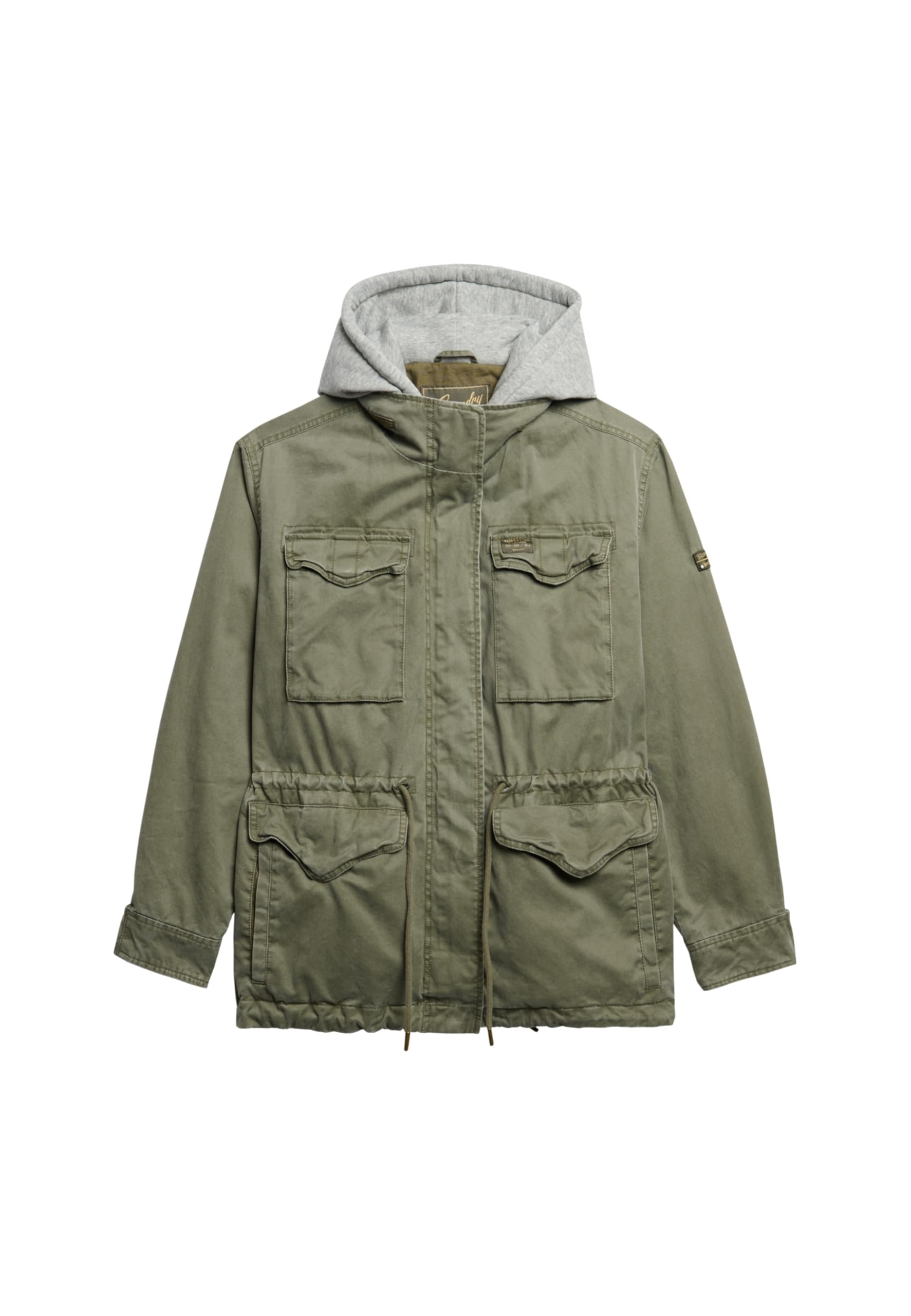Superdry Women's Vert Hooded Jacket Military