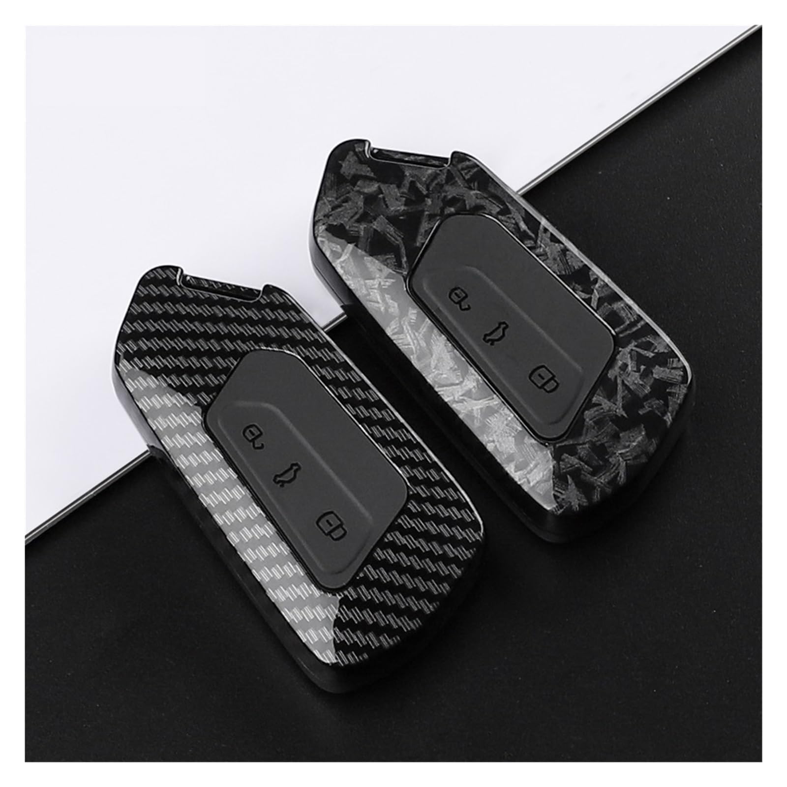 Etui na klucze z włókna węglowego ABS do golfa 8 MK8 GTI R ID3 ID4 Cupra | Precyzyjne dopasowanie, trwała ochrona komputera, elegancki wygląd kluczy Cupra z włókna węglowego.(Type5)