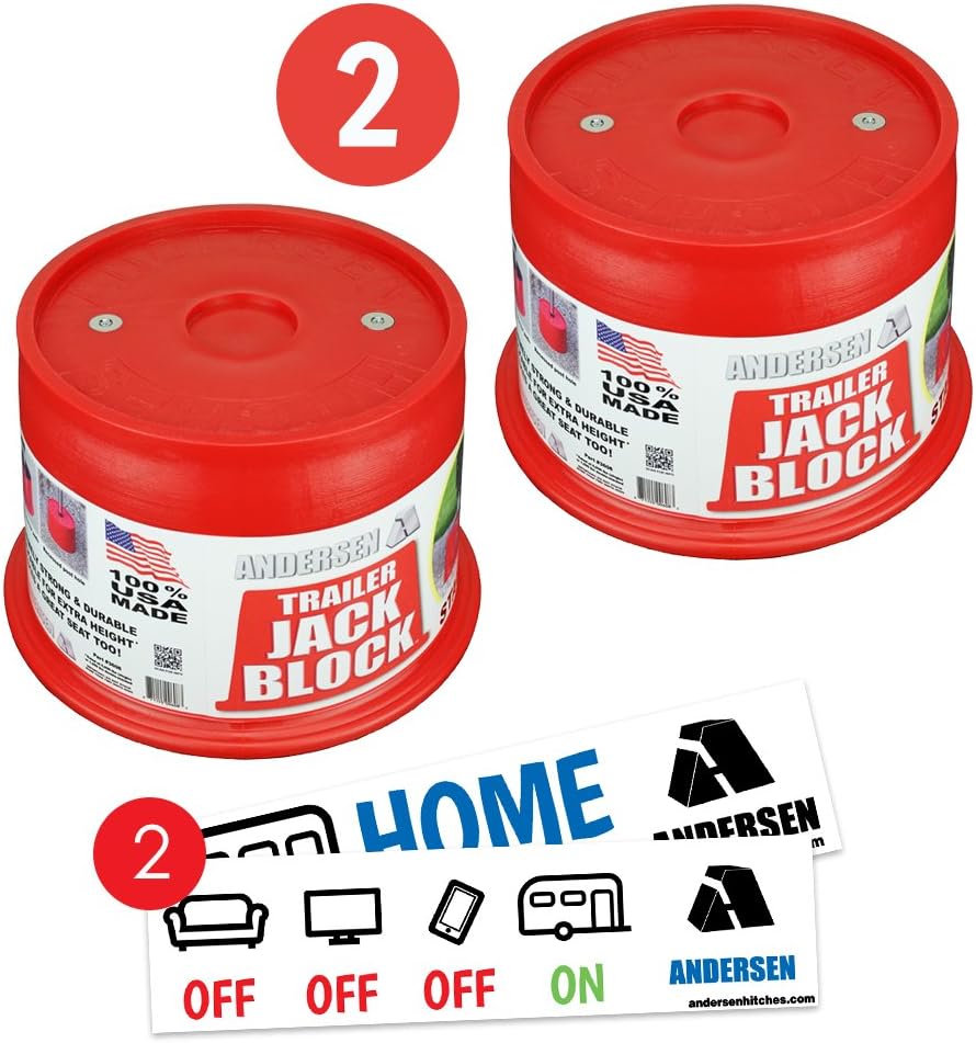 Andersen Hitches 3608 x2 Trailer Jack Block with