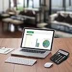 Helect Calculator, Standard Function Desktop Calculator (Black)