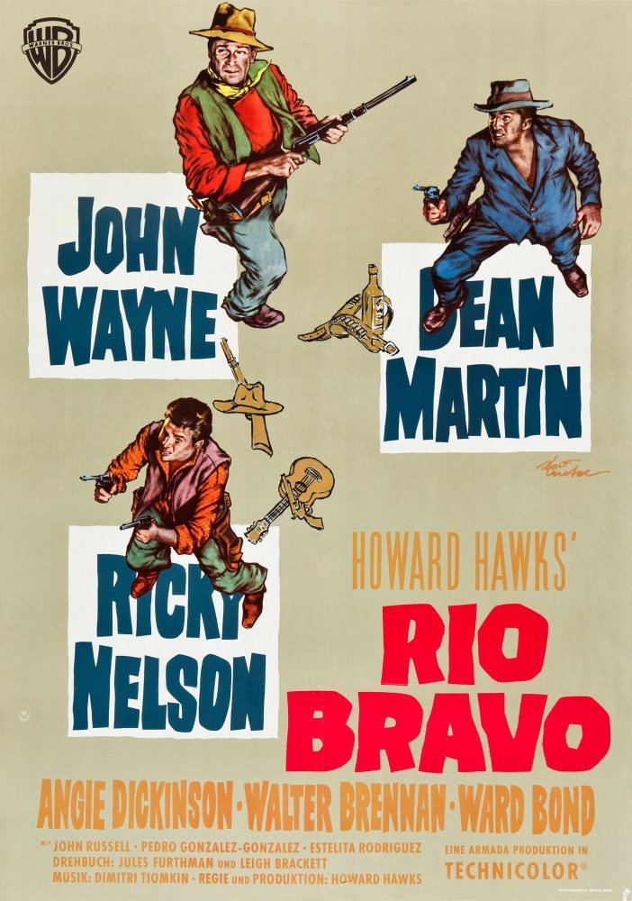 Amazon.co.jp: Posterazzi Rio Bravo Clockwise:John Wayne Dean