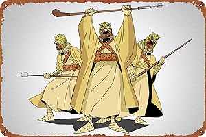 Tusken Raider Metal Sign: A Tribute to the Fierce Warriors of Tatooine