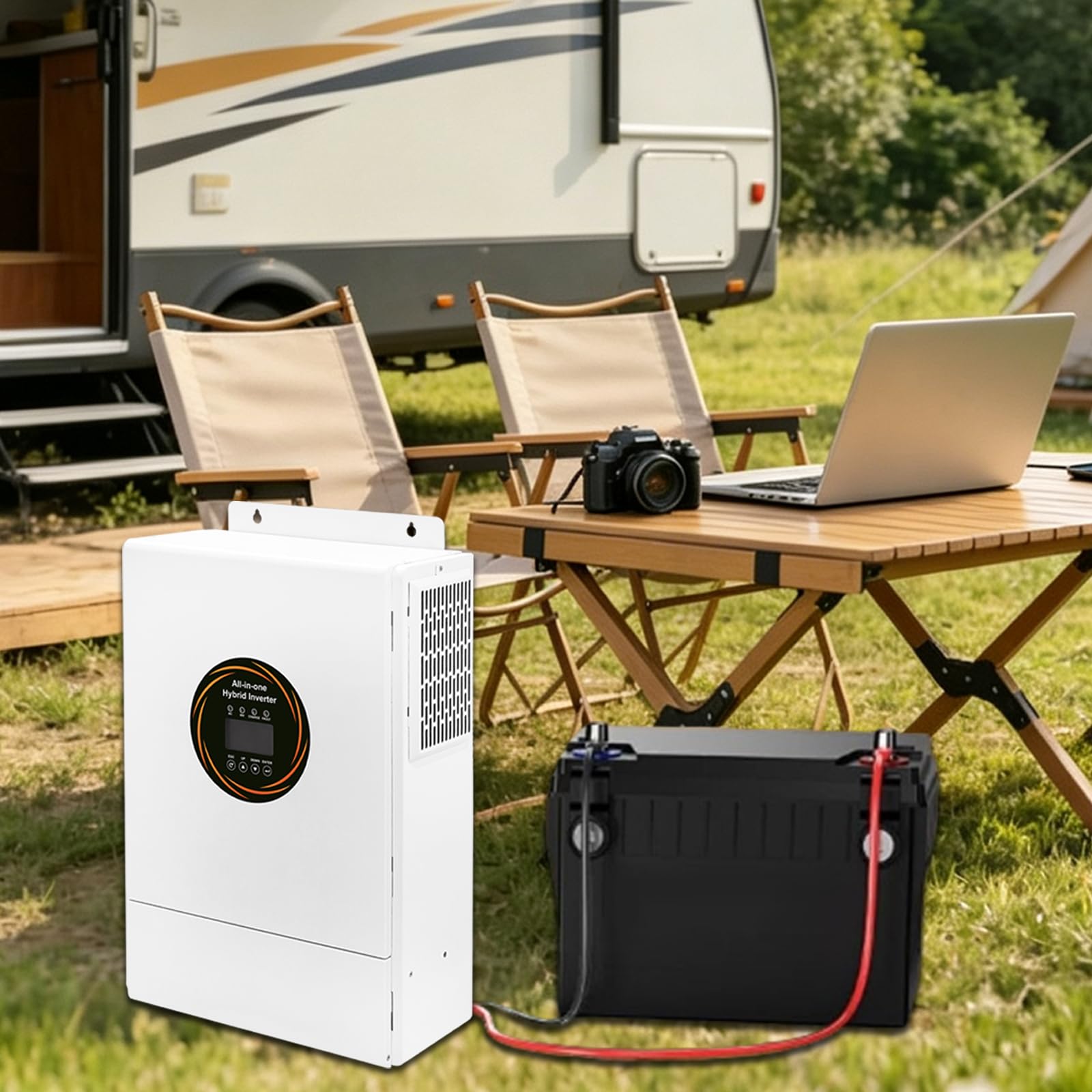 Inversor Solar Híbrido 3600W/6000W/12000W, Convertidor 48V a 220V