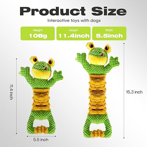 Miniatura 6 de Sedioso Juguete chirriante para perro, juguete duradero para perros de raza grande, juguete interactivo para perros de tira y afloja, juguete de