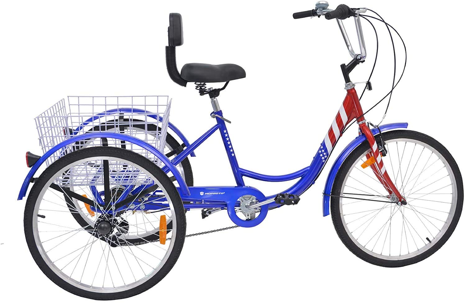 Barbella 20/24/26 inch Adult Tricycle 7 Speed 3 Wheel Bike Adult Trikes