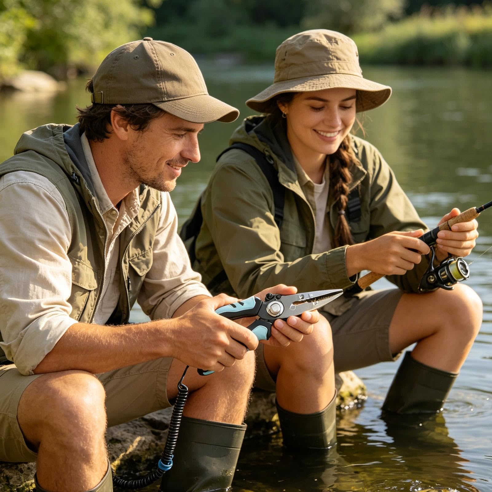 Générique Pince de Pêche Eau de Mer Coupe-Fil Léger et Maniable