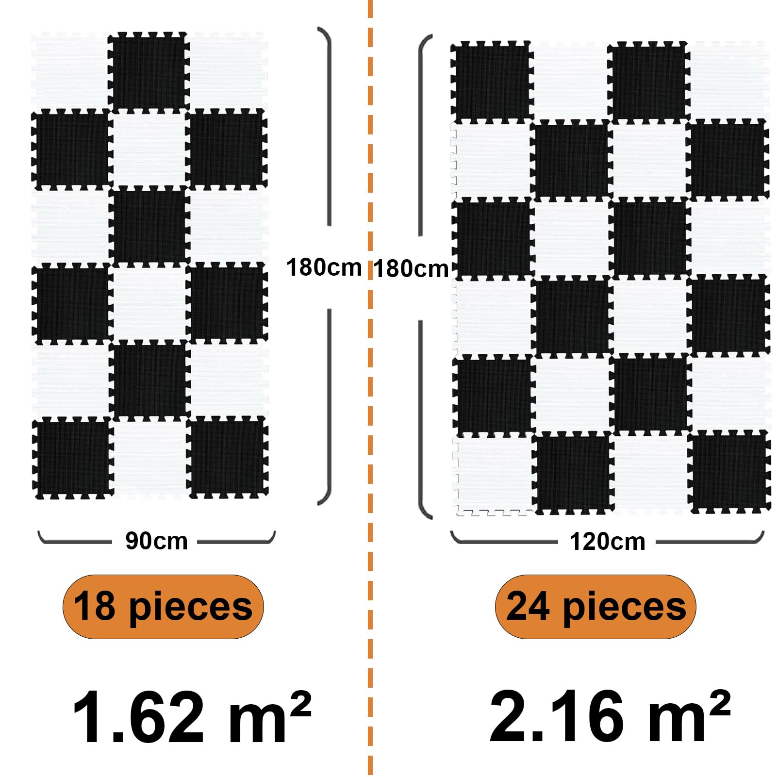 Bodenschutzmatte 1 cm Dicke Bodenmatte Profi-Set 30x30x1,0 cm Kompaktmatten EVA Sportmatte Rutschfest Fitnessmatte Pool Unterlage Sport Matten