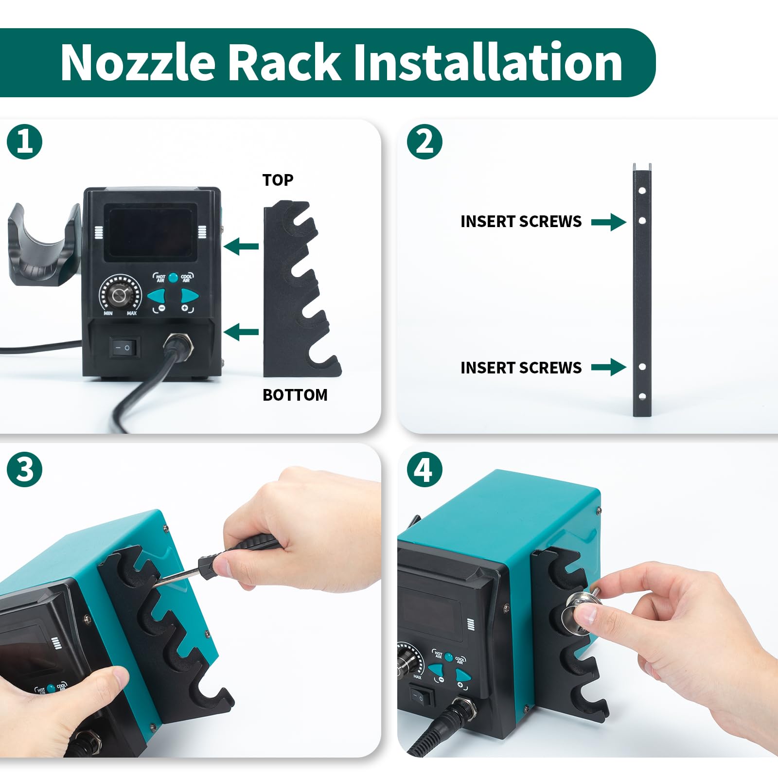 YIHUA Hot Air Nozzle Holder ONLY for YIHUA 959D-II Hot Air Soldering Station - Image 4