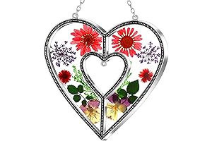 Exquisite Heart Stained Glass Suncatcher for Homes and Gardens