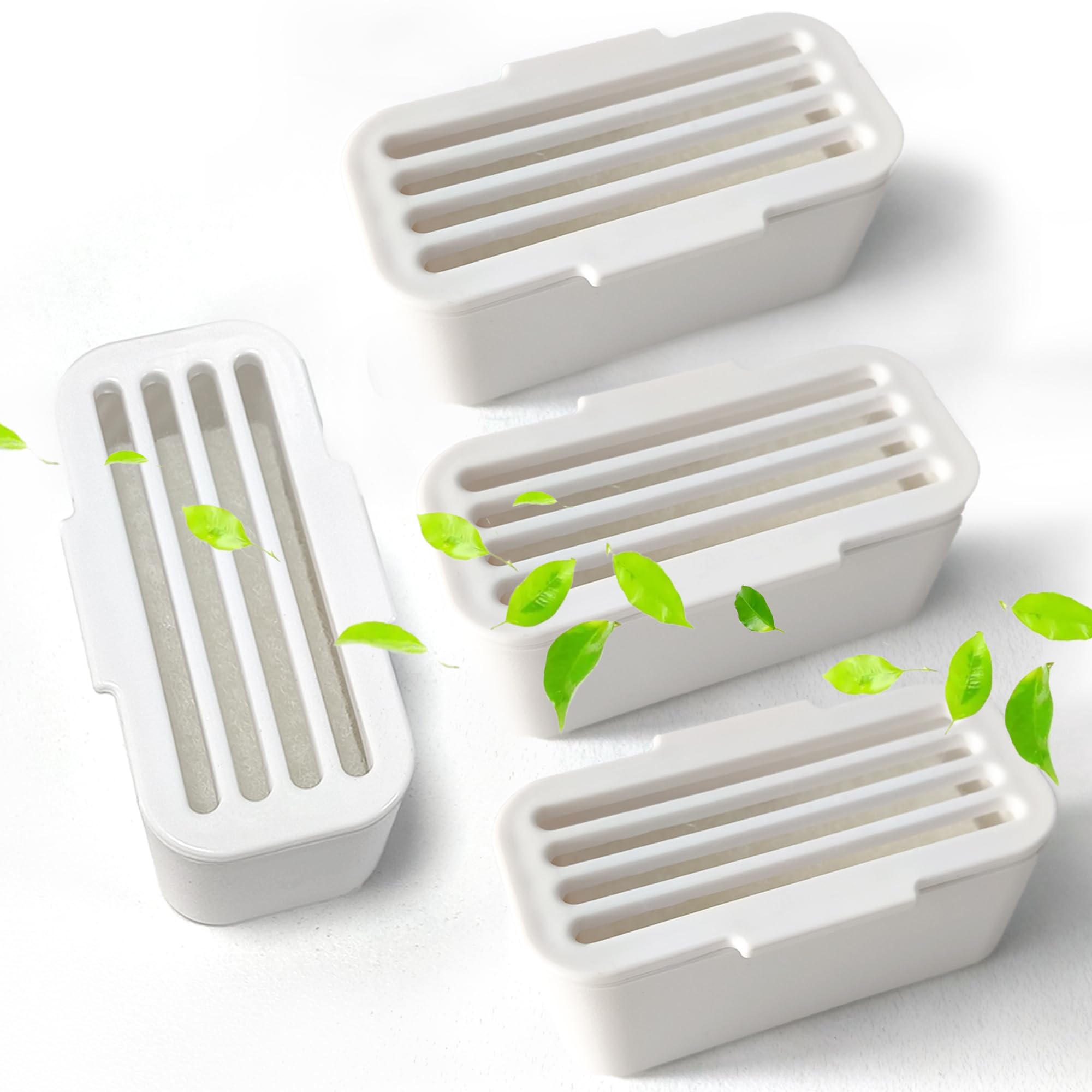 4 PCS Deodorant for PetSafe ScoopFree SmartSpin Self-Cleaning Cat Litter Box, Air Freshener for HHOLOVE Automatic Cat Litter Box, Cat Friendly Natural Plant-Based Odor Suppression