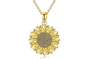 Stunning Silver Sunflower Necklace: A Timeless Accessory for Radiant Women