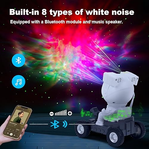 Miniatura 3 de Proyector astronauta de galaxia, proyector de estrellas, proyector espacial, proyector de luz nocturna, regalo para habitación de niños y adultos,