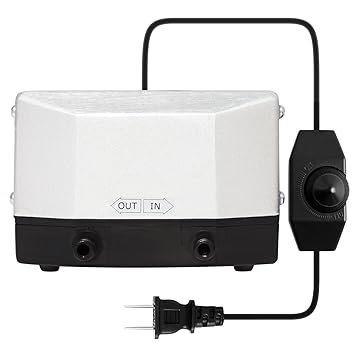 VIVOSUN 285 GPH Air Pump 9.5W 4 Outlet 18 Liter/Min for Aquarium and Hydroponic Systems