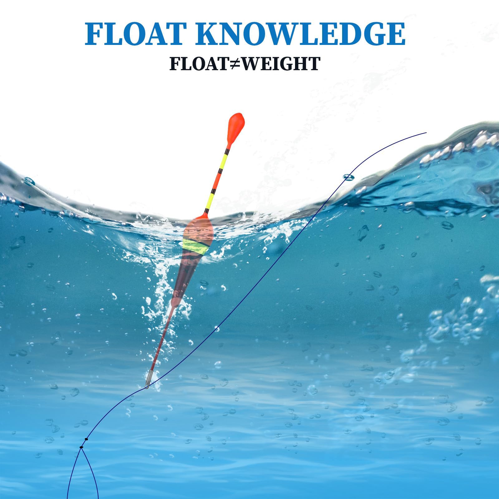 Set 12 Galleggianti Da Pesca - Alta Visibilità E Sensibilità Per Trota, Carpa E Luccio - Foto 7