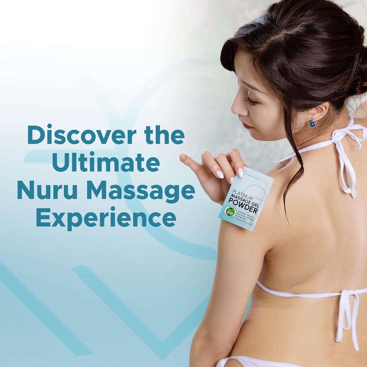 Premium Massage Gel Powder (Pack of 2) | 5g Travel Sachet Makes 500ml/ 16.9 fl oz | Made in Japan | Paraben & Glycerine Free - Image 3