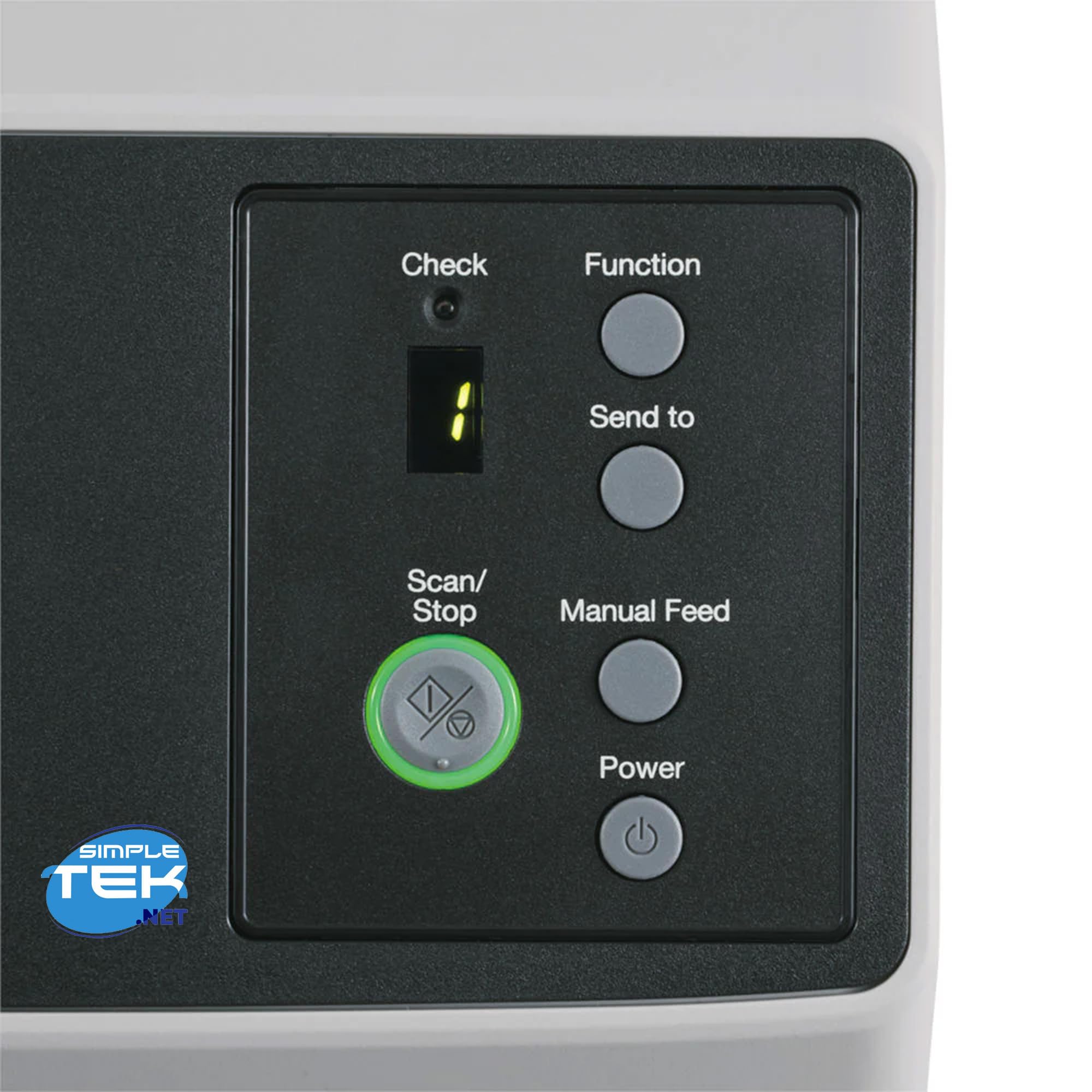 SIMPLETEK Profesjonalny skaner dokumentów ADF A4/A5/A6 Duplex High Speed 50 PPM 600 DPI z łącznością USB 3.2 i Gigabit LAN