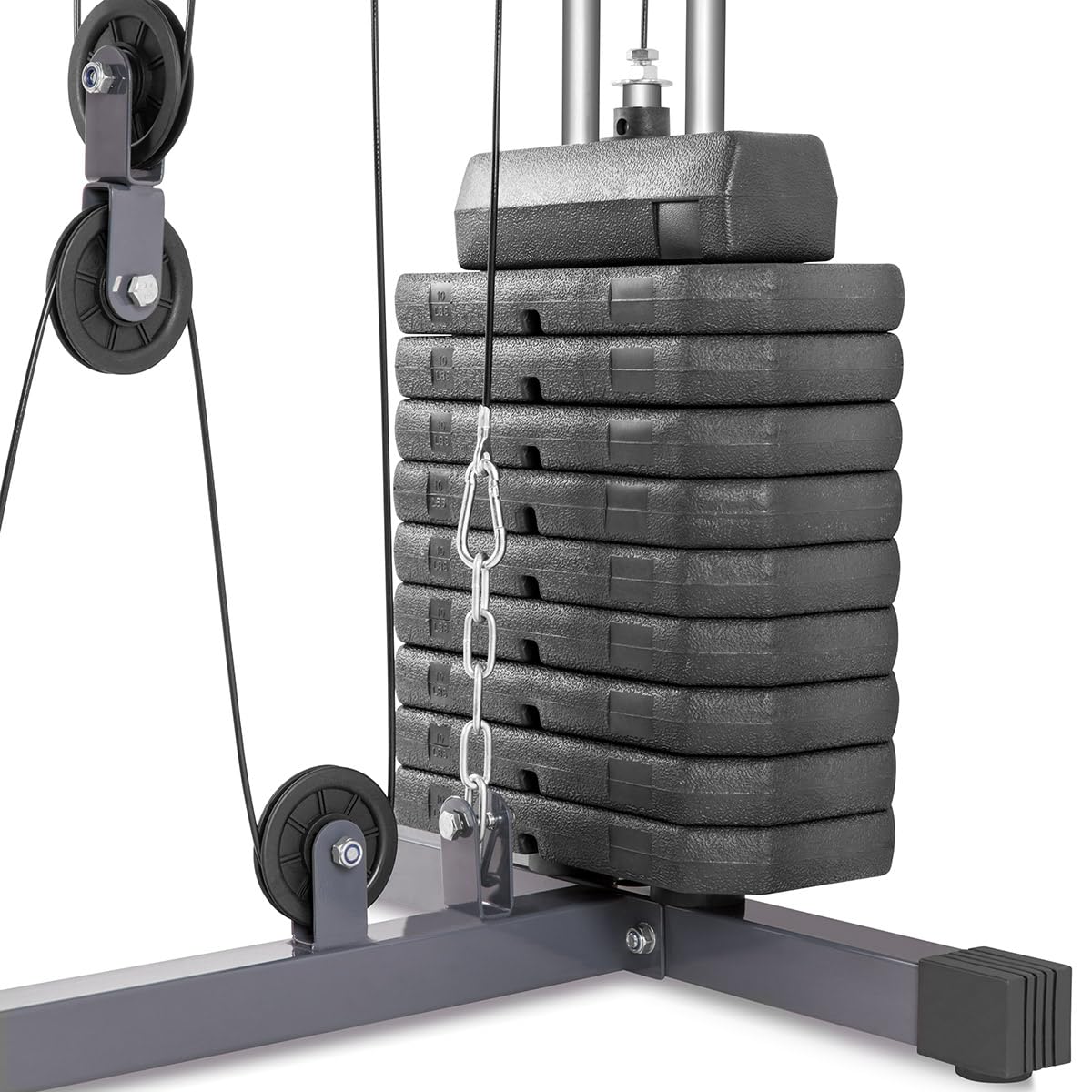FITFIU Fitness GYM-100 Máquina multiestación musculación para casa, Pesas de 53 kg, Gimnasio Compacto para Entrenamiento Completo, Unisex Adulto
