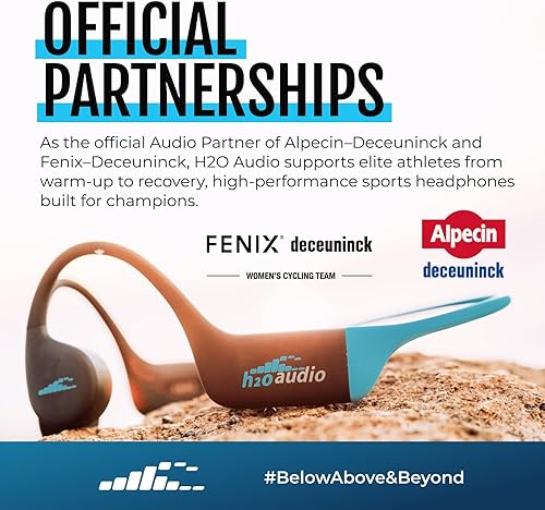 Miniatura 8 de H2O Audio TRI 2 Multisport - Auriculares impermeables con conducción ósea abierta, Bluetooth 5.3 para correr y ciclismo, modo MP3 para natación,