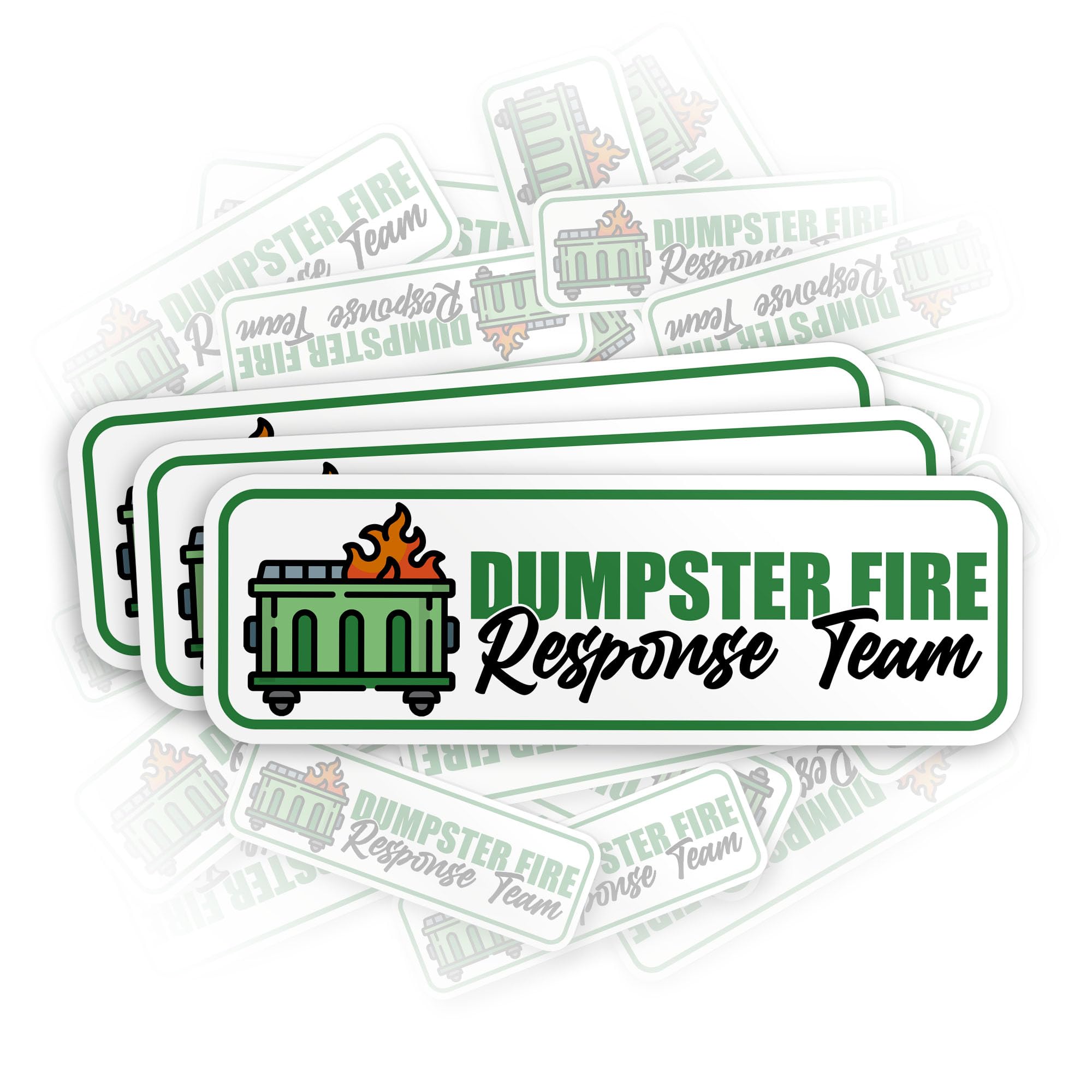 (3Pcs) Dumpster Fire Response Team Sticker Funny Quote This is Fine 2