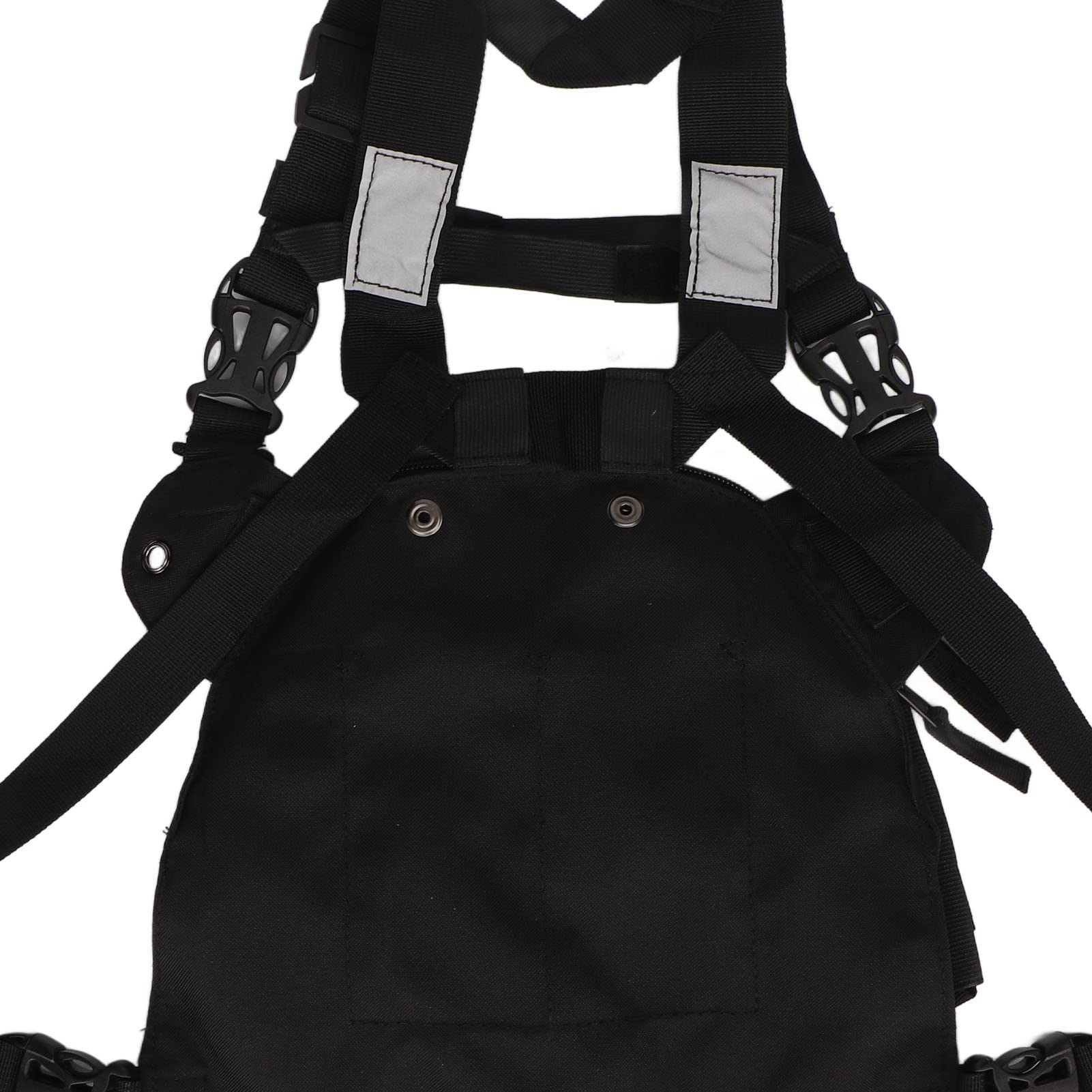 Cyrank Radio Chest Rig Harness, Universal Radio Chest Front Pack Pouch Radio Shoulder Holster Vest Rig per Radio Bidirezionale Rescue Essentials