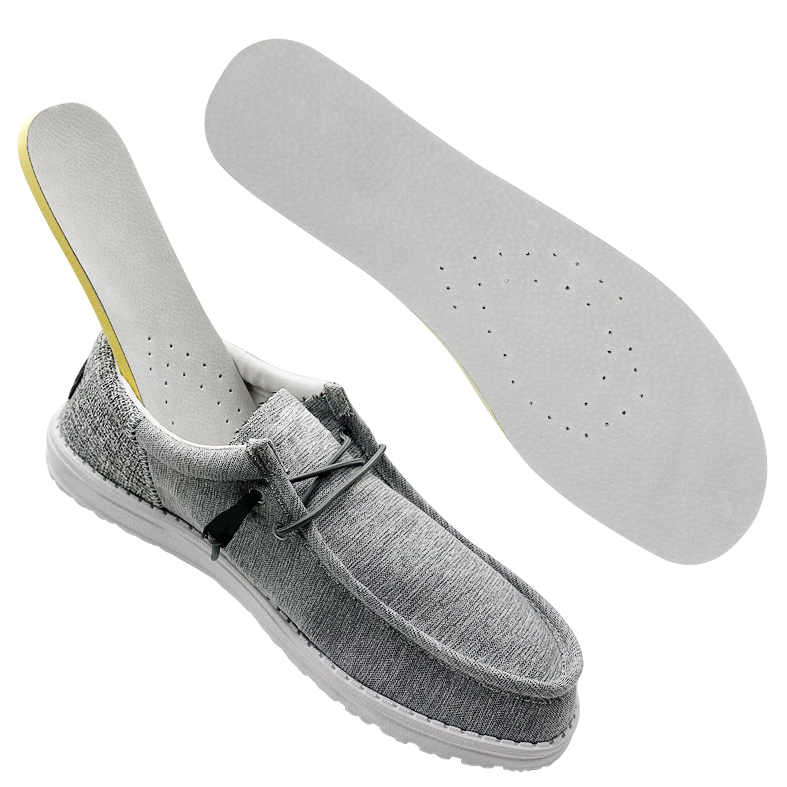 Replacement Shoe Insoles for Men's Wally Shoes, Footwear Inserts for Comfortable Light-Weight and Cushion Shock Absorbing (US Men11-EU44)