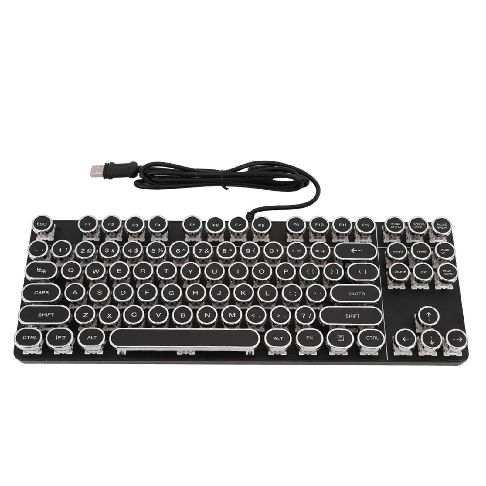 PUBG – Clavier Mécanique Vintage à Capuchon Rond, pour Plateau de Jeu, Cafés Internet, Accessoire Informatique