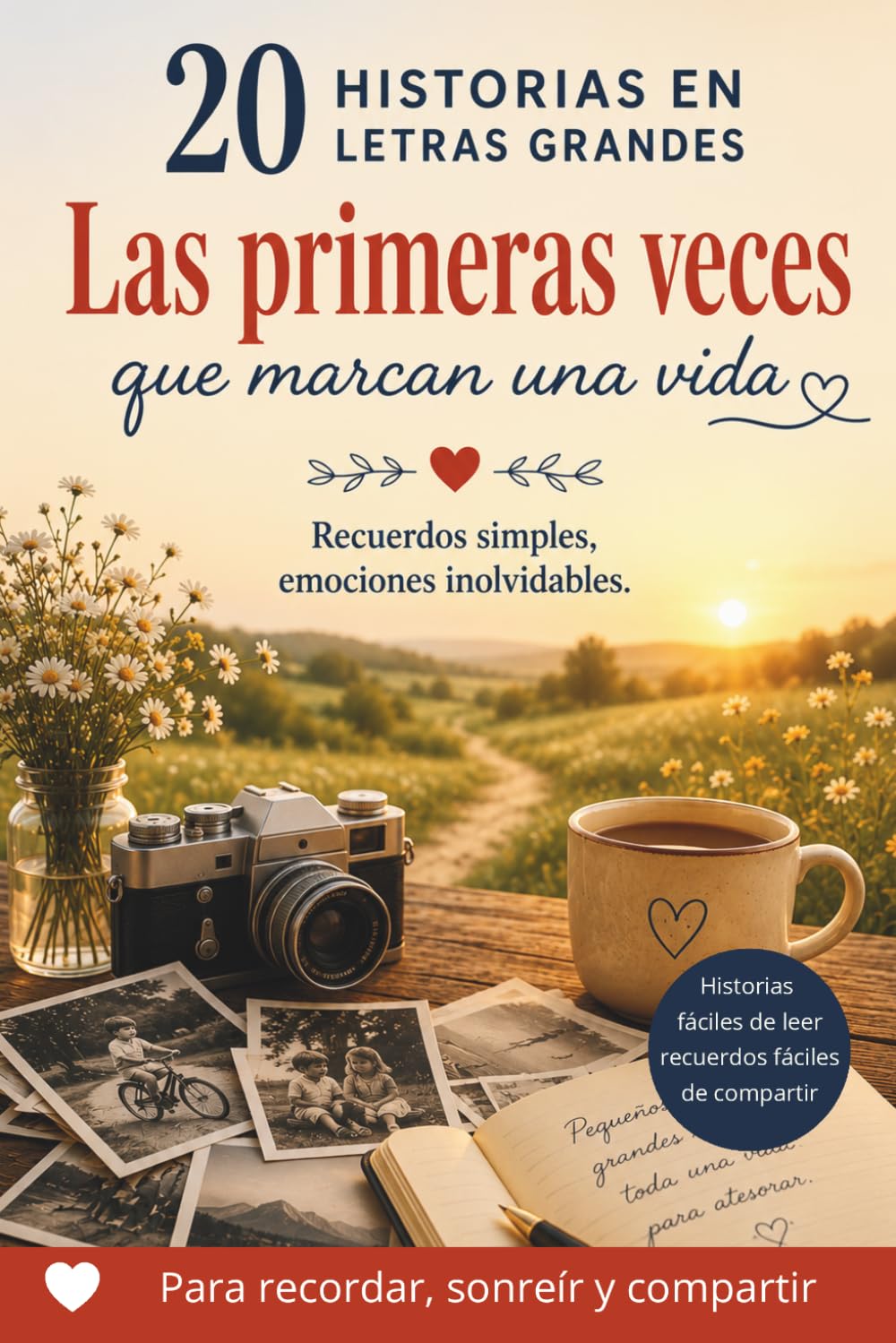20 historias cortas en letra grande – Las primeras veces que dejan huella: Historias cortas y fáciles de leer para revivir recuerdos y compartir momentos especiales