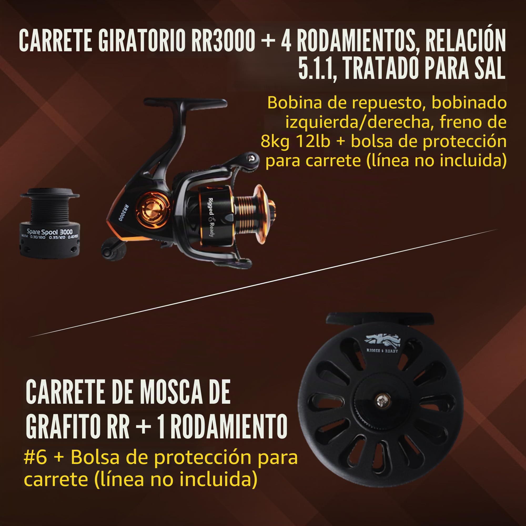 Caña de Pescar de Viaje de la Serie X5 y Estuche (X5 MAX, Viaje y Combinado) - Combinaciones de caña de Pescar de nanocarbono para Todas Tus Necesidades de Pesca. Pesca giratoria, Pesca con Mosca,