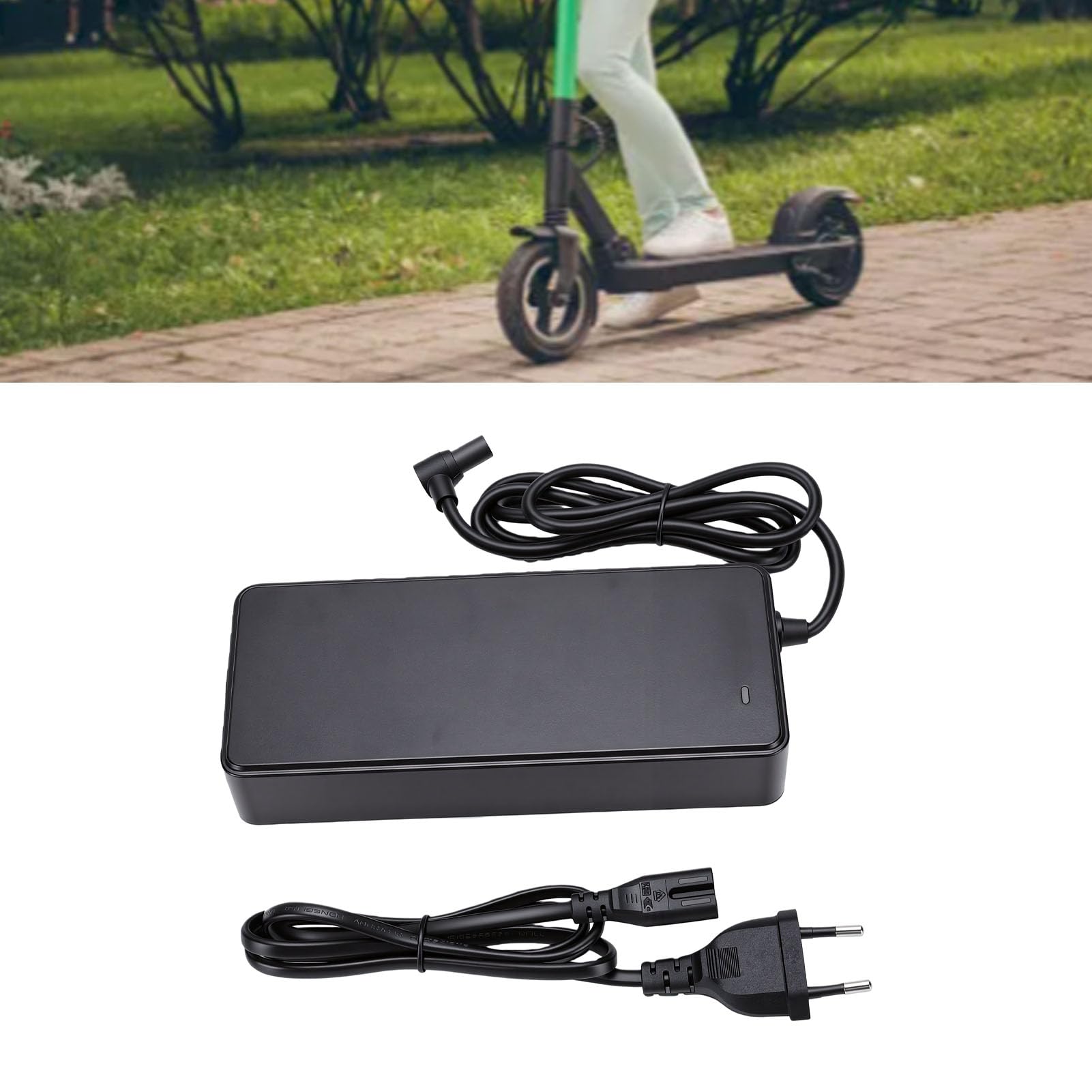 Annadue Cargador de Scooter Eléctrico Mi4 Ultra, Adaptador de Corriente de Repuesto Rápido de 2,3 A con Plug and Play, Carcasa A Prueba de Altas Temperaturas, Protección contra Cortocircuitos contra
