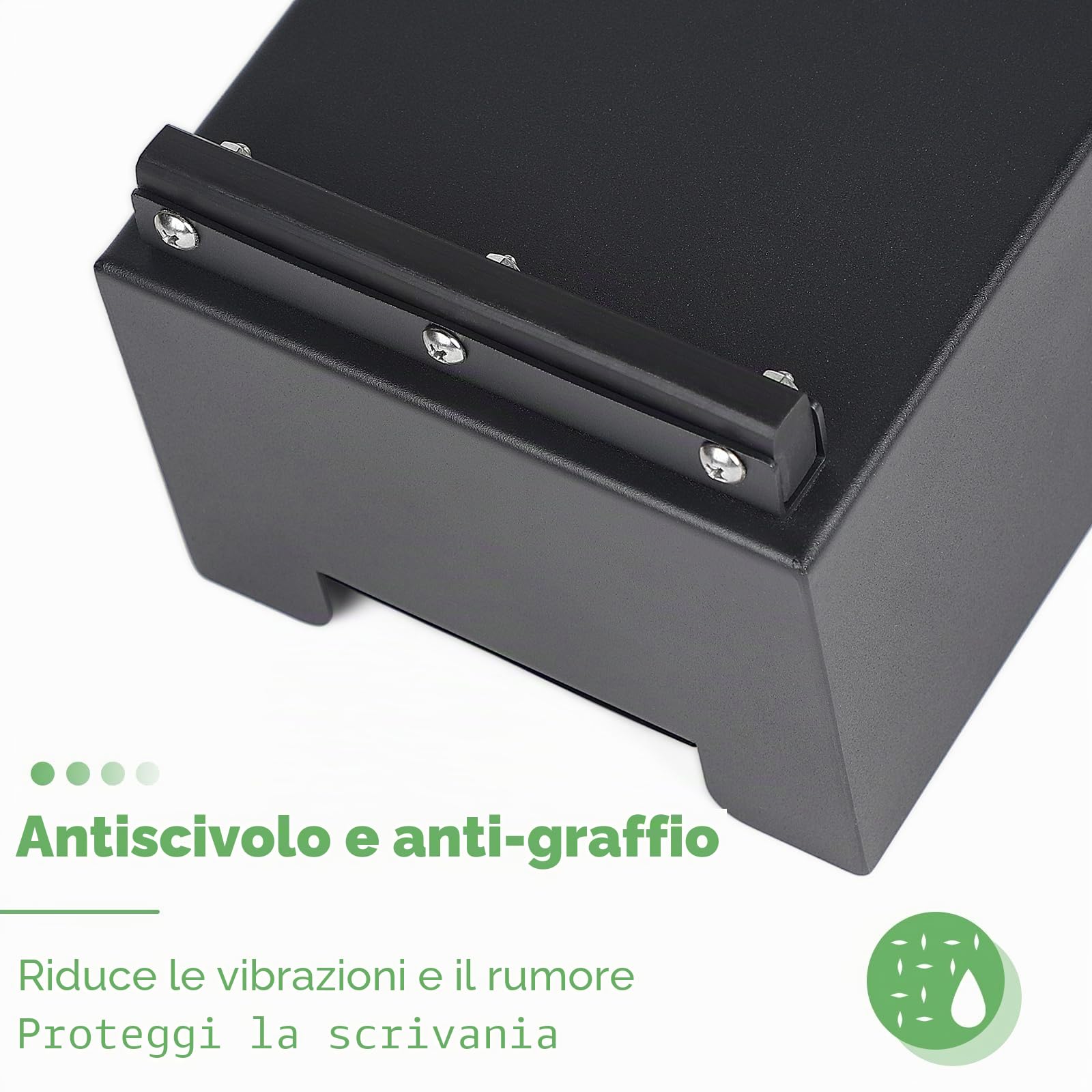 EFUTURETIME Contenitore per Fondi di Caffè 20 cm x 14,5 cm x 14 cm con Funzione di Tamper, Knock Box Caffè con Rimovibile Asta Percussione per Espresso