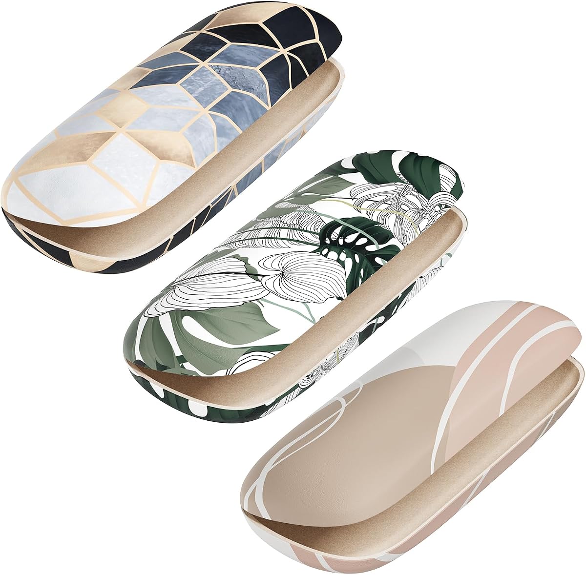Estuche para anteojos, estuche protector rígido para anteojos, unisex para mujeres y hombres