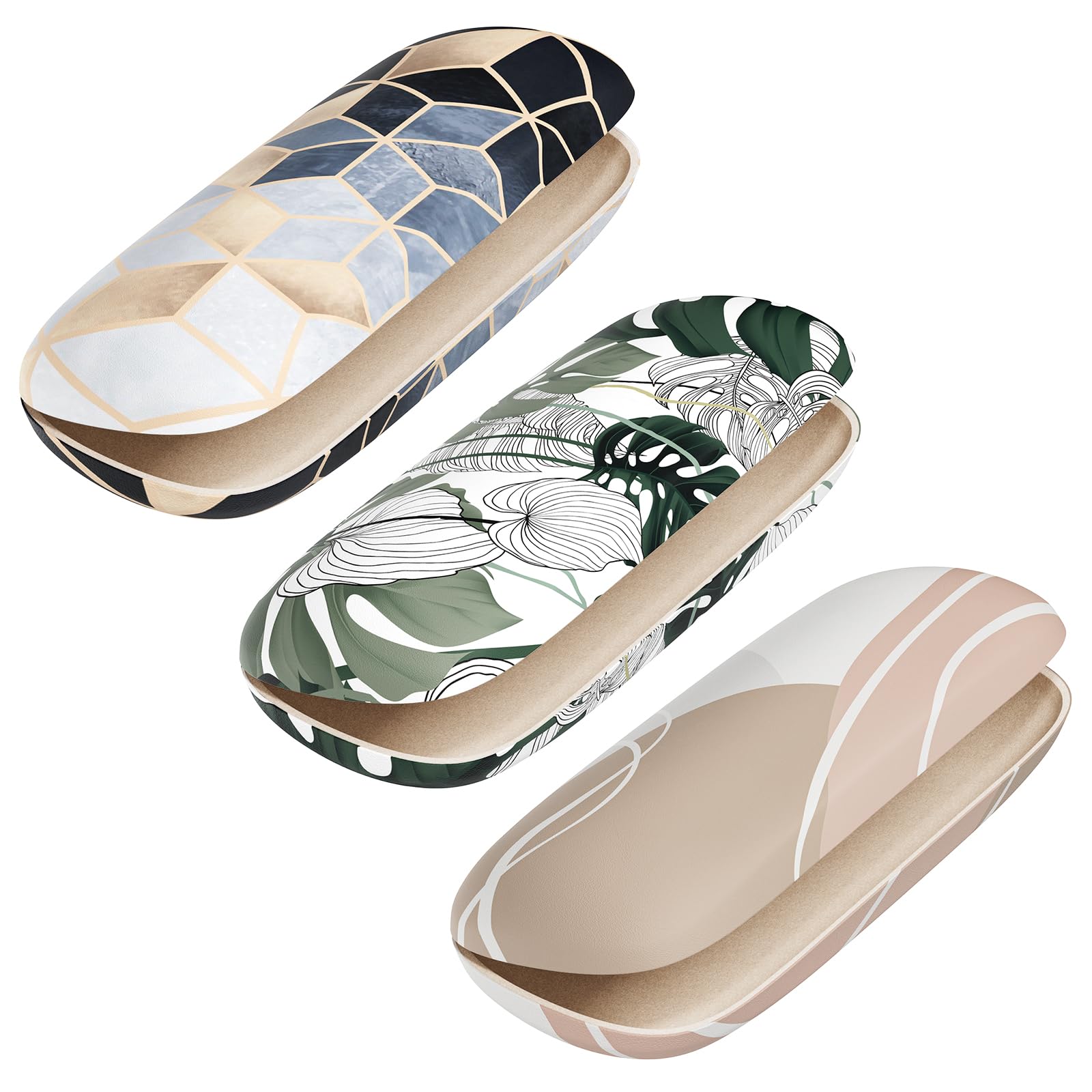 Eyeglasses Case, Hard Shell Protective Case for Glasses, Unisex for Women Men-image-2
