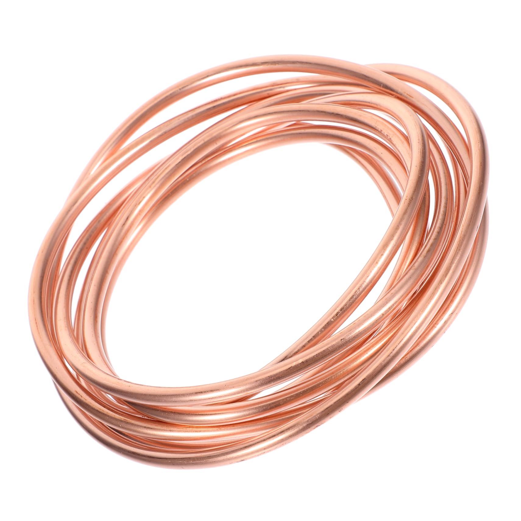 NAMOARLY Copper Tubing for Freezer Heating Equipment Insulated Coil Copper Tube Coil Golden Copper Refrigerator Tube Copper