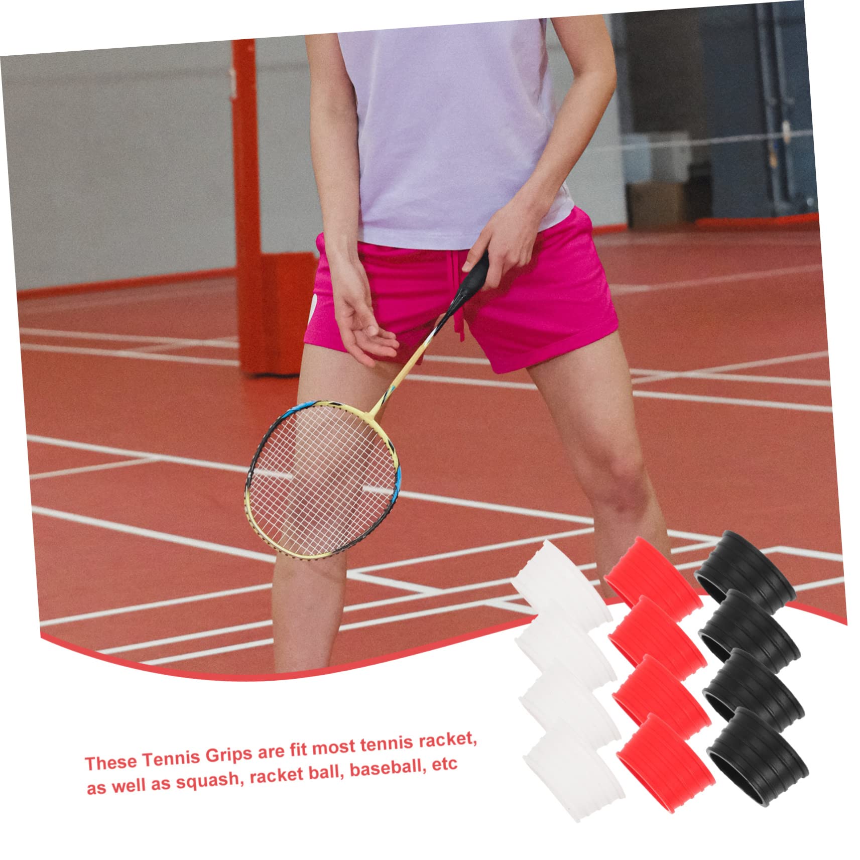 SUPVOX Banda para El Sudor para Raquetas De Tenis Cinta De Agarre Absorbente para Raquetas De Tenis Cinta De Agarre para Raquetas De Bádminton Cinta De Agarre para Palas De Pickleball