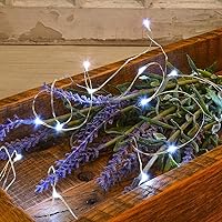 Vista 14 de Guirnalda de luces LED con energía solar actualizada, 8 modos, resistente al agua, IP65, iluminación intermitente, para interior y exterior, Blanco