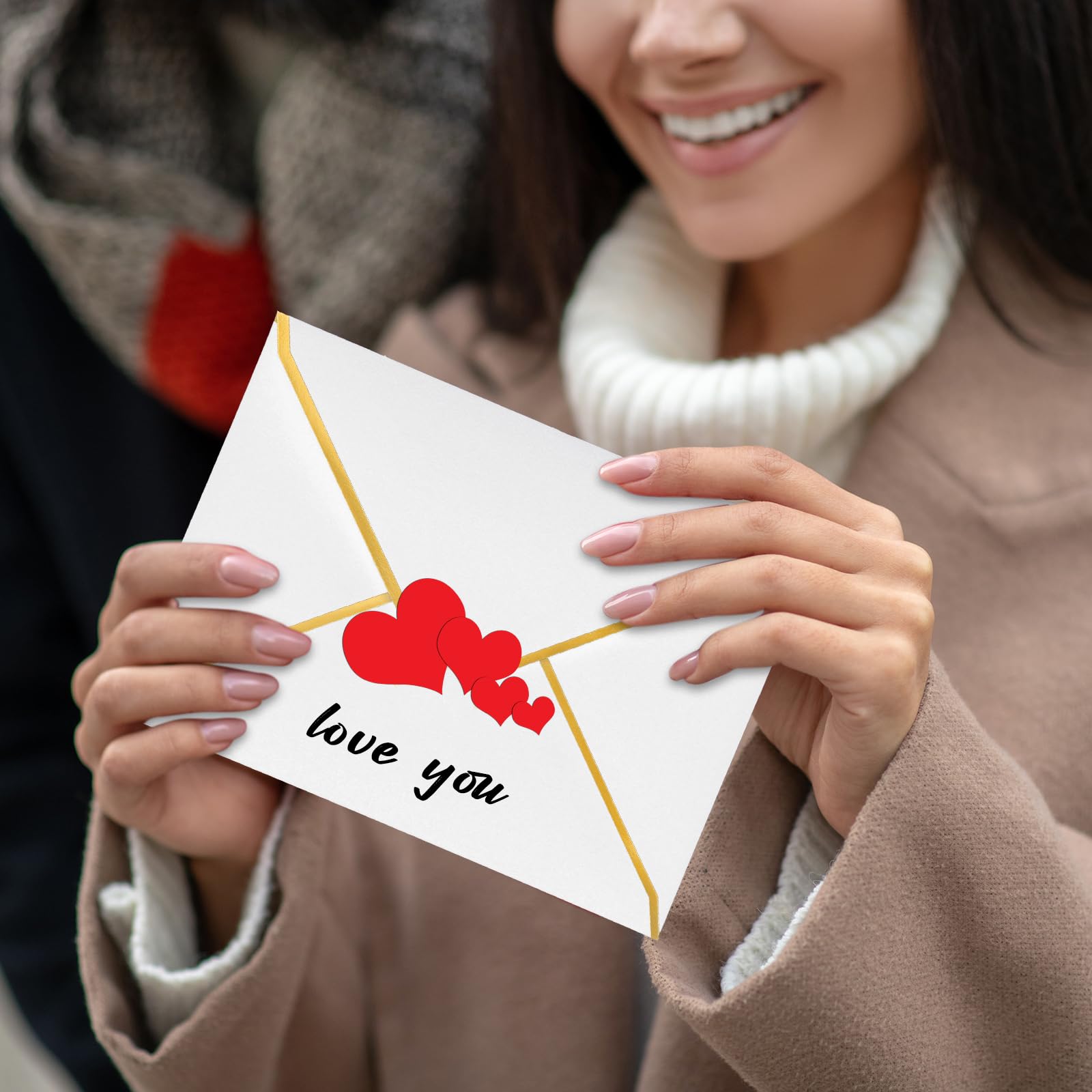 Lot De 30 Enveloppes A7 Blanc Ivoire Avec Sceaux Dorés - 250 G/m² - Pour Invitations Mariage, Diplôme, Cartes