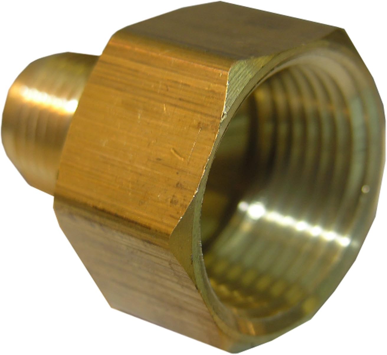 LASCO 17-4635 3/8-Inch Flare by 3/4-Inch Female Pipe Thread Brass Adapter