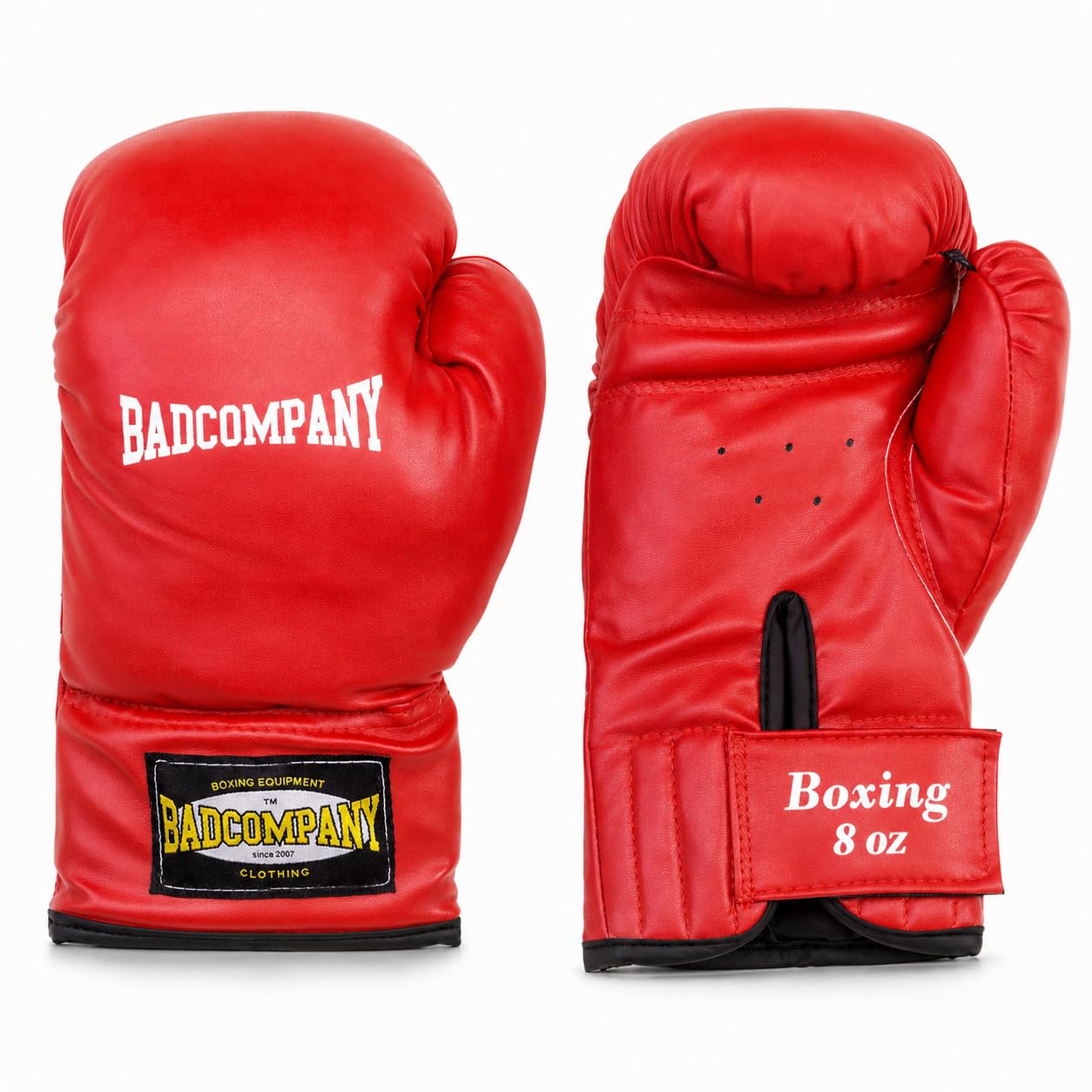 Bad Company Kit de boxe pour enfants et adolescents jusqu'à 12 ans - Sac de frappe avec suspension de 55 x 25 cm et gants de boxe pour enfants de 8 oz - Sac de frappe suspendu pour enfants