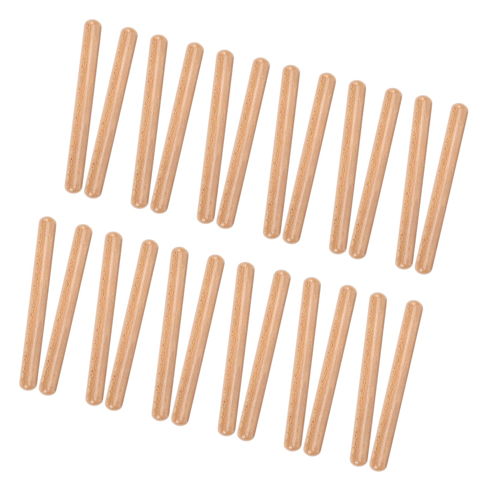 ZDAGELD 24 Pairs Wooden Rhythm Sticks, Beech Wood Music Education Percussion Instrument Orff Drumsticks for Kids Classroom Group Activities, Storage Bag Included — view 2